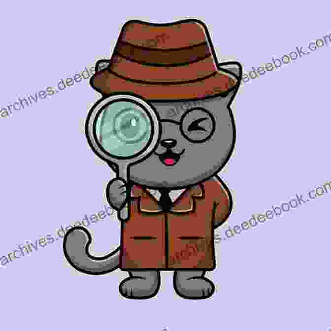 A Cat Detective With A Magnifying Glass And A Hat Cats On The Prowl 5 (A Cat Detective Cozy Mystery Series)