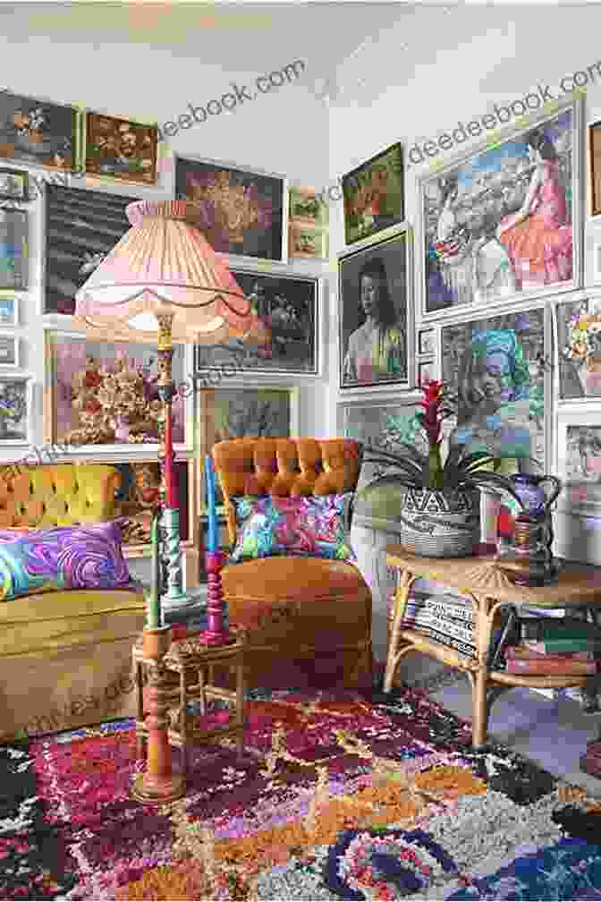 A Maximalist Living Room With Traditional Ethnic Textiles, Modern Furniture, And Vintage Artwork Knitting From Fair Isle: 15 Contemporary Designs Inspired By Tradition