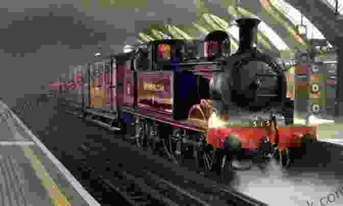 A Victorian Steam Engine Pulling A Train Into A London Station Commuter City: How The Railways Shaped London