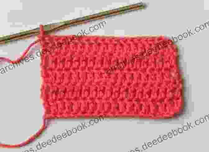 An Illustration Of A Double Crochet Stitch In Progress. CROCHET PATTERNS FOR BEGINNERS: How To Create Crochet Patterns And Stitches With A Simple Step By Step Guide Discover Secret Techniques To Improve Your Skills And Become A Master In 7 Days