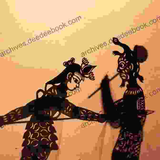 An Intricate Shadow Puppet Depicting A Scene From The Mulianxi Opera, With Vibrant Colors And Intricate Details Chinese Theatre: An Illustrated History Through Nuoxi And Mulianxi: Volume One: From Exorcism To Entertainment