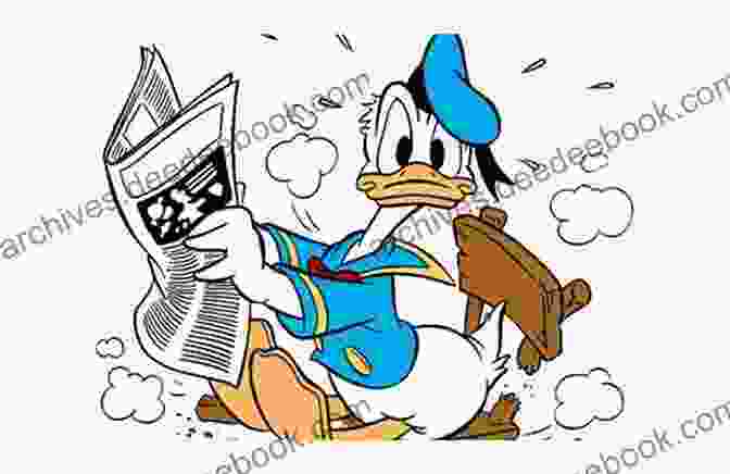 Donald Duck Reading A Book, His Eyes Wide With Curiosity And Excitement. How To Read Donald Duck: Imperialist Ideology In The Disney Comic