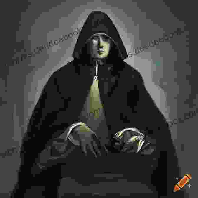 Painting Of A Chorus Figure In A Black Cloak, Addressing A Seated Audience In A Dimly Lit Theater Hidden Complexity: Prologue Tiece