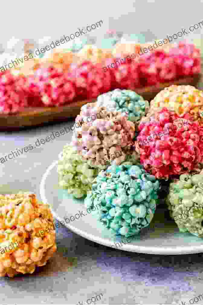 Popcorn Balls With A Sticky Marshmallow Coating Illustrated Step By Step Baking Cookbook For Kids: 30 More Easy And Delicious Recipes (Baking For Kids)