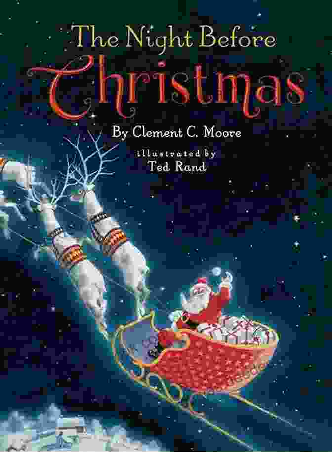 The Night Before Christmas Book Cover, Santa Claus Flying His Sleigh Over A Sleeping Town Summer At Coastguard Cottages: A Feel Good Holiday Read